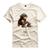 Camiseta Personalizada Macaco Nerd Óculos Old Monkey Style Off white