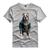 Camiseta Personalizada Pitbull Grodolfo Bad Dog Style Cinza