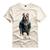 Camiseta Personalizada Pitbull Grodolfo Bad Dog Style Off white