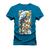 Camiseta Plus Size Agodão T-Shirt Unissex Premium Macia Estampada Shark Moedas Azul