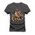 Camiseta Plus Size Agodão T-Shirt Unissex Premium Macia Estampada Tigre Garras Grafite