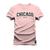 Camiseta Plus Size Algodão Premium Estampada Chicago USA Rosa