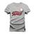 Camiseta Plus Size Algodão Premium T-Shirt Baseball Cinza