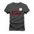 Camiseta Plus Size Algodão Premium T-Shirt Baseball Grafite