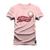 Camiseta Plus Size Algodão Premium T-Shirt Baseball Rosa