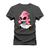 Camiseta Plus Size Algodão T-Shirt Premium Estampada Roseto Bravo Grafite