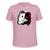 Camiseta Plus Size Algodão Tecido Macio Metade De Urso Rosa