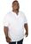 Camiseta Plus Size Bata Masculina Básica Elegante Algodão Branco