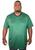 Camiseta Plus Size Dry-Fit Básica Mescla Lisa Verde