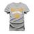 Camiseta Plus Size Estampada Algodão Premium Confortável Baseball Sport Cinza