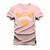 Camiseta Plus Size Estampada Algodão Premium Confortável Baseball Sport Rosa