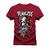 Camiseta Plus Size Estampada Algodão Unissex FearLess Bordô