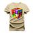 Camiseta Plus Size Estampada Confortável Premium Macia Cubo da Magia Bege