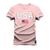 Camiseta Plus Size Estampada Premium Algodão USA Bandeira Rosa