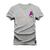 Camiseta Plus Size Estampada Premium T-Shirt Olho Em Chamas Peito Cinza