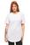 Camiseta Plus Size Longline Feminina Oversized Manga Curta Branco