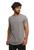 Camiseta Plus Size Longline Masculina Oversized Manga Curta C1 Cinzagrafite