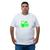 Camiseta Plus Size Masculina Manga Curta Algodao On Off Com Abridor De Garrafas Integrado Branco