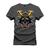 Camiseta Plus Size Premium 100% Algodão Estampada Shirt Unissex New Capacete Grafite