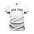 Camiseta Plus Size Premium 100% Algodão Estampada Shirt Unissex New York Tires Branco