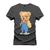 Camiseta Plus Size Premium 100% Algodão Estampada Shirt Unissex Urso Nerds Grafite