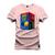 Camiseta Plus Size Premium Estampada Maquina Cubo Rosa