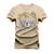 Camiseta Plus Size T-Shirt 100% Algodão Estampada Durável Urso Ponty Cry Bege