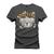 Camiseta Plus Size T-Shirt 100% Algodão Estampada Durável Urso Ponty Cry Grafite