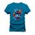 Camiseta Plus Size T-Shirt Algodão Premium 30.1 Game Port Azul