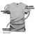 Camiseta Plus Size T-Shirt Algodão Premium 30.1 Game Port Cinza