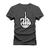 Camiseta Plus Size T-Shirt Algodão Premium 30.1 The Fuck Caveira Grafite