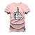 Camiseta Plus Size T-Shirt Algodão Premium 30.1 The Fuck Caveira Rosa