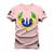 Camiseta Plus Size T-Shirt Algodão Premium Estampada Brasão Nation Rosa