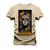 Camiseta Plus Size T-Shirt Algodão Premium Estampada Nexstar Florest Bege