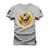 Camiseta Plus Size T-Shirt Algodão Premium Estampada The Supreme Cinza