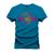 Camiseta Plus Size T-Shirt Confortável Estampada Nexstar Rgb Azul