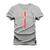 Camiseta Plus Size T-shirt Unissex Algodão California Risco Cinza