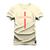 Camiseta Plus Size T-shirt Unissex Algodão California Risco Creme