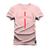 Camiseta Plus Size T-shirt Unissex Algodão California Risco Rosa