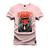 Camiseta Plus Size Unissex 100% Algodão Estampada Premium Death Lonkes Rosa