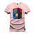 Camiseta Plus Size Unissex 100% Algodão Estampada Premium Maquina Cubo Rosa