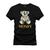 Camiseta Plus Size Unissex Algodão Estampada Premium Confortável Urso Money Preto
