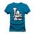 Camiseta Plus Size Unissex Premium T-shirt LA Paisagens Azul