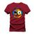 Camiseta Plus Size Unissex T-Shirt Premium Emoji de fone Bordô