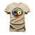 Camiseta Plus Size Unissex T-Shirt Premium Emoji de fone Bege