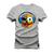 Camiseta Plus Size Unissex T-Shirt Premium Emoji de fone Cinza