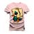 Camiseta Plus Size Unissex T-Shirt Premium Sorte Nas Cartas Rosa