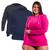 Camiseta Plus Size UV50+ Proteção Termica Segunda Pele Rosa