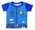 Camiseta Praia Curta Bebe Menino Proteção Solar Tip Top Azul