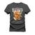Camiseta Premium 100% Algodão Estampada Shirt Unissex Blessed Urso Grafite